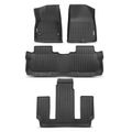 4 Pcs Front & Rear Black Floor Mats Liners for 2017 GMC Acadia