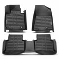 3 Pcs Front & Rear Black Floor Mats Liners for 2017 Hyundai Tucson