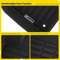 3 Pcs Front & Rear Black Floor Mats Liners for 2011 Hyundai Sonata