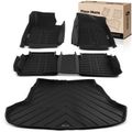 4 Pcs Front & Rear Floor Mats Liners for Hyundai Sonata 2015-2019 Kia Optima