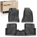 3 Pcs Front & Rear Black TPE textured Floor Mats Liners for 2017 Jeep Renegade