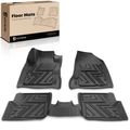 3 Pcs Front & Rear Black TPE textured Floor Mats Liners for 2017 Jeep Renegade