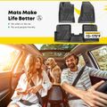 3 Pcs Front & Rear Black TPE textured Floor Mats Liners for 2017 Jeep Renegade