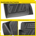 3 Pcs Front & Rear Black TPE textured Floor Mats Liners for 2017 Jeep Renegade