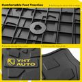 3 Pcs Front & Rear Black TPE textured Floor Mats Liners for 2021 Jeep Gladiator