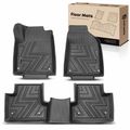 3 Pcs Front & Rear Black TPE textured Floor Mats Liners for 2015-2022 Jeep Cherokee