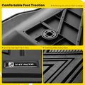 3 Pcs Front & Rear Black TPE textured Floor Mats Liners for 2020 Jeep Compass