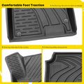 3 Pcs Front & Rear Black TPE textured Floor Mats Liners for 2020 Hyundai Sonata