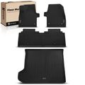 4 Pcs Front & Rear Black Floor Mats Liners for 2023 Kia EV6