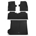 4 Pcs Front & Rear Black Floor Mats Liners for 2023 Kia EV6