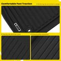 4 Pcs Front & Rear Black Floor Mats Liners for 2023 Kia EV6