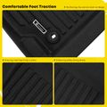 4 Pcs Front & Rear Black Floor Mats Liners for Toyota Corolla 2020-2024 with Trunk Mat