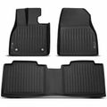 3 Pcs Front & Rear Black Floor Mats Liners for 2023 Subaru Solterra