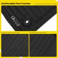 4 Pcs Front & Rear Black Floor Mats Liners for 2024 Subaru Solterra