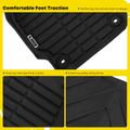 4 Pcs Front & Rear Black Floor Mats Trunk Cargo Liners for 2017 Toyota Camry