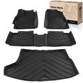 4 Pcs Front & Rear Black Floor Mats Liners for Toyota Corolla 2014-2019