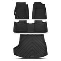 4 Pcs Front & Rear Black Floor Mats Liners for Toyota Corolla 2014-2019