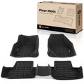 3 Pcs Front & Rear Black Floor Mats Liners for 2017 Volvo V60