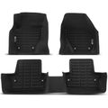 3 Pcs Front & Rear Black Floor Mats Liners for 2017 Volvo V60