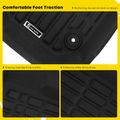 3 Pcs Front & Rear Black Floor Mats Liners for 2017 Volvo V60