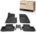 3 Pcs Front & Rear Black TPE textured Floor Mats Liners for 2018 Volvo XC60