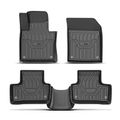 3 Pcs Front & Rear Black TPE textured Floor Mats Liners for 2018 Volvo XC60