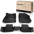 3 Pcs Front & Rear Black Floor Mats Liners for 2017 Volvo XC60