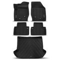 5 Pcs Front & Rear Black Floor Mats Liners for Volvo XC90 2003-2014 with Trunk Mat