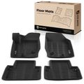 4 Pcs Front & Rear Black Floor Mats Liners for Volvo XC90 2003-2014