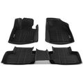 3 Pcs Front & Rear Black Floor Mats Liners for 2016 Volvo XC90