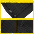 4 Pcs Front & Rear Black Floor Mats Liners for Volvo XC90 2016-2024 with Trunk Mat