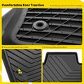 3 Pcs Front & Rear Black TPE textured Floor Mats Liners for 2021 BMW 330e