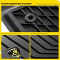 3 Pcs Front & Rear Black TPE textured Floor Mats Liners for 2016 BMW 528i xDrive