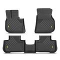 3 Pcs Front & Rear Black TPE textured Floor Mats Liners for BMW X3 2018-2022 X4 2019-2021 SUV