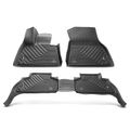 3 Pcs Front & Rear Black TPE textured Floor Mats Liners for 2023 BMW X5