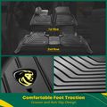 3 Pcs Front & Rear Black TPE textured Floor Mats Liners for 2023 BMW X5