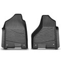 2 Pcs Front Black TPE textured Floor Mats Liners for 2011 Ram 1500