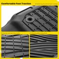 3 Pcs Front & Rear Black TPE textured Floor Mats Liners for 2016 Ford F-150