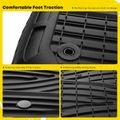 2 Pcs Front Black TPE textured Floor Mats Liners for 2020 Ford F-150