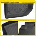 3 Pcs Front & Rear Black TPE textured Floor Mats Liners for 2015 Jeep Wrangler