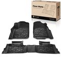 3 Pcs Front & Rear Black TPE textured Floor Mats Liners for 2017 Jeep Grand Cherokee