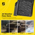 3 Pcs Front & Rear Black TPE textured Floor Mats Liners for 2017 Jeep Grand Cherokee