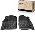 2 Pcs Front Black TPE textured Floor Mats Liners for 2017 Jeep Grand Cherokee