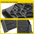 2 Pcs Front Black TPE textured Floor Mats Liners for 2017 Jeep Grand Cherokee