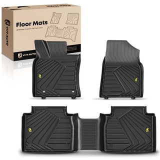 3 Pcs Front & Rear Black Floor Mats Liners for Lexus ES300h ES350 2019-2024 TPE