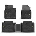 3 Pcs Front & Rear Black Floor Mats Liners for 2021 Lexus ES350