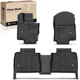 3 Pcs Front & Rear Black TPE textured Floor Mats Liners for Mercedes-Benz V167 GLE350 Sport Utility