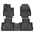 3 Pcs Front & Rear Black TPE textured Floor Mats Liners for Toyota RAV4 2019-2023 Sport Utility