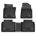 3 Pcs Front & Rear Black TPE textured Floor Mats Liners for Toyota Avalon 2019-2023