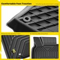 3 Pcs Front & Rear Black TPE textured Floor Mats Liners for Toyota Avalon 2019-2023